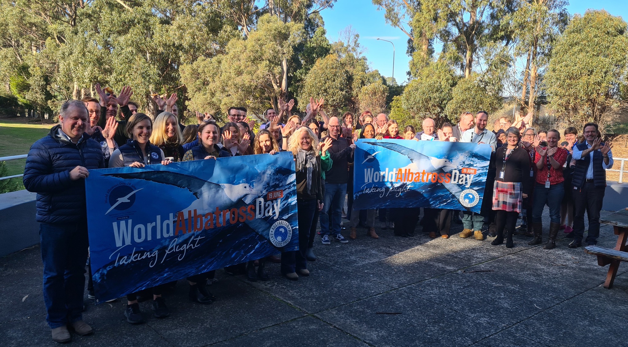 WAD 2023 banner raising 2