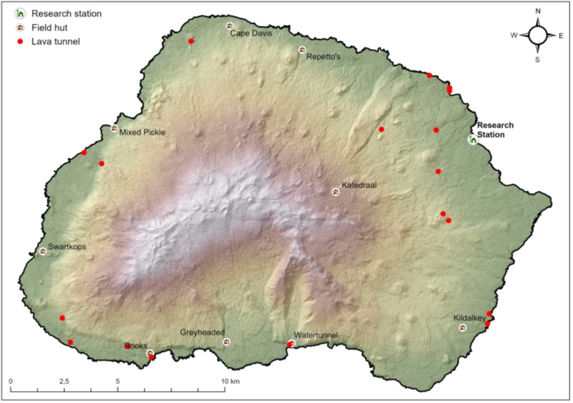 Marion lava tunnel map